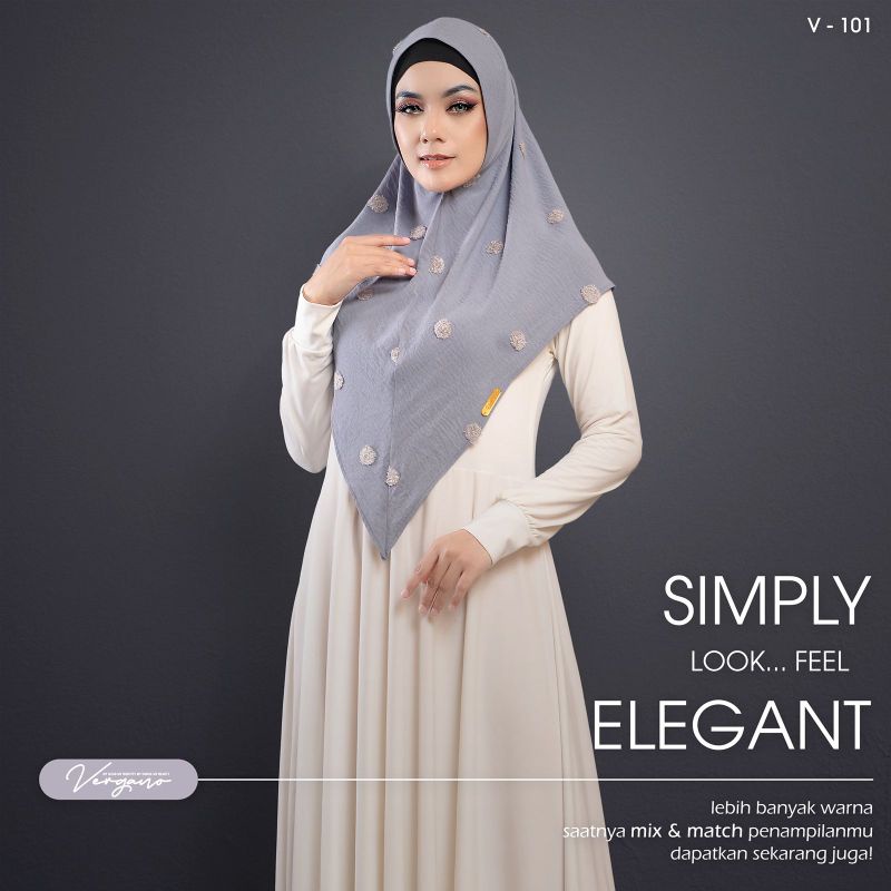 Khimar vergano pompom