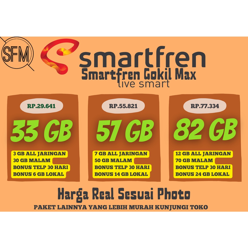 Smartfren Kuota Gokil Max Paket Data