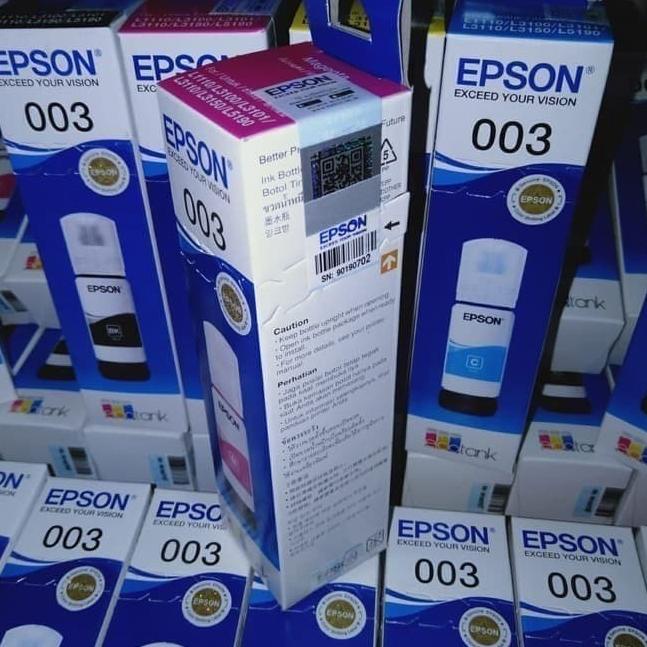 EPSON 003 ORIGINAL/TINTA PRINTER/EPSON L3110,L3150,L5190/PRINTER EPSON - Kuning