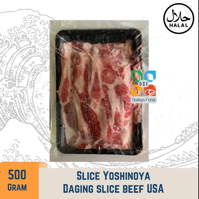 Slice Beef Shortplate USA / Daging Iris Yoshinoya Impor USA 500 gr