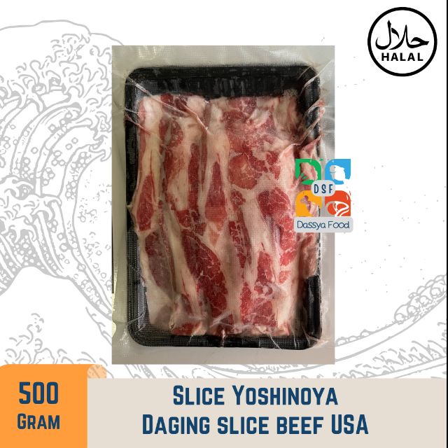 

Slice Beef Shortplate USA / Daging Iris Yoshinoya Impor USA 500 gr