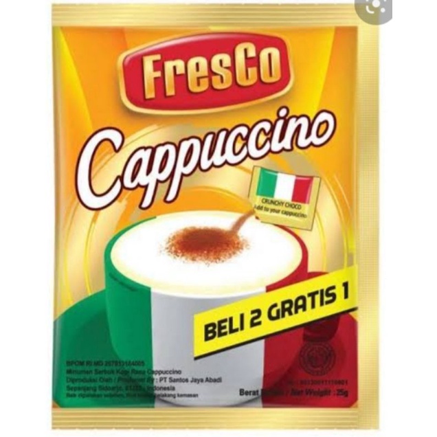 

[Harga Grosir] Kopi Sachet Fresco Cappuccino 7 pcs x 25 gr