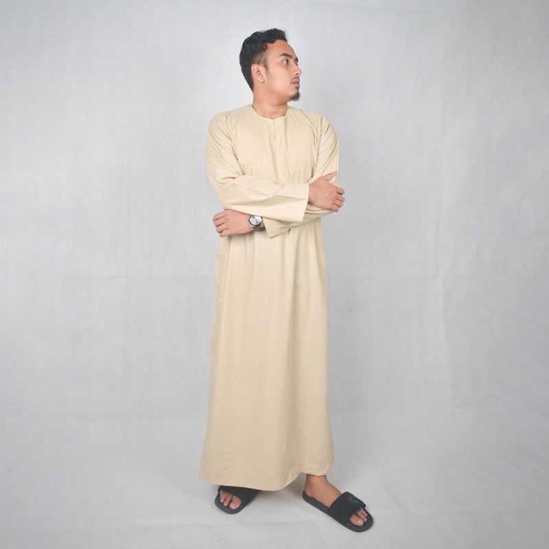 Gamis DOBBY|| Gamis Tanpa Kerah || Gamis Jubah Pria