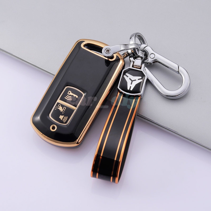1pcs/soft TPU Key Cover Case Honda X-ADV Forza 125 300 PCX 150 I Klik Hybrid VARIO Vision Airblade C125 SH125 SH300 2 Tombol Dengan Gantungan Kunci
