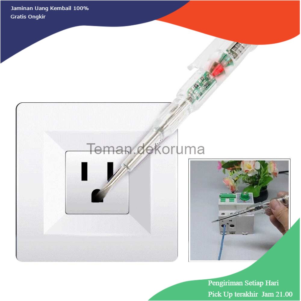 TD - PR2 Minqi Voltage Test Pen Pendeteksi Aliran Arus Listrik 12-240V - MQ912