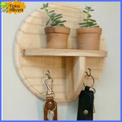 Rak Kayu | Rak Dinding | Rak Kunci | Tempat Gantungan Kunci