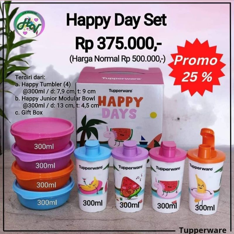 happy day set by tupperware