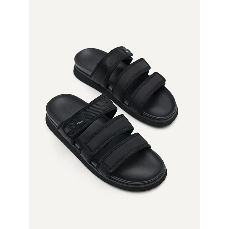 PM148 SANDAL SLIDE PEDRO PRIA ORIGINAL CASUAL BRANDED HITAM