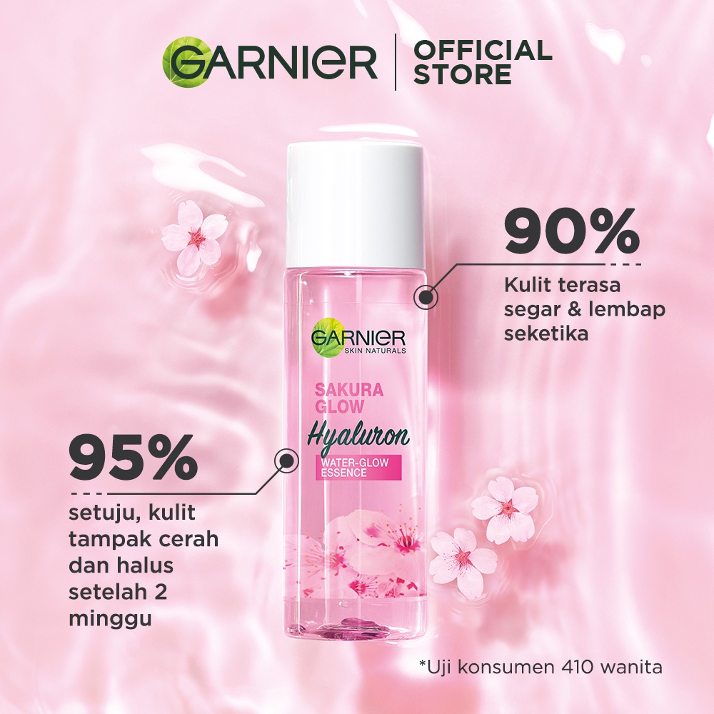 Garnier Sakura Glow Hyaluron Water Glow Essence 30 ML 100 ML