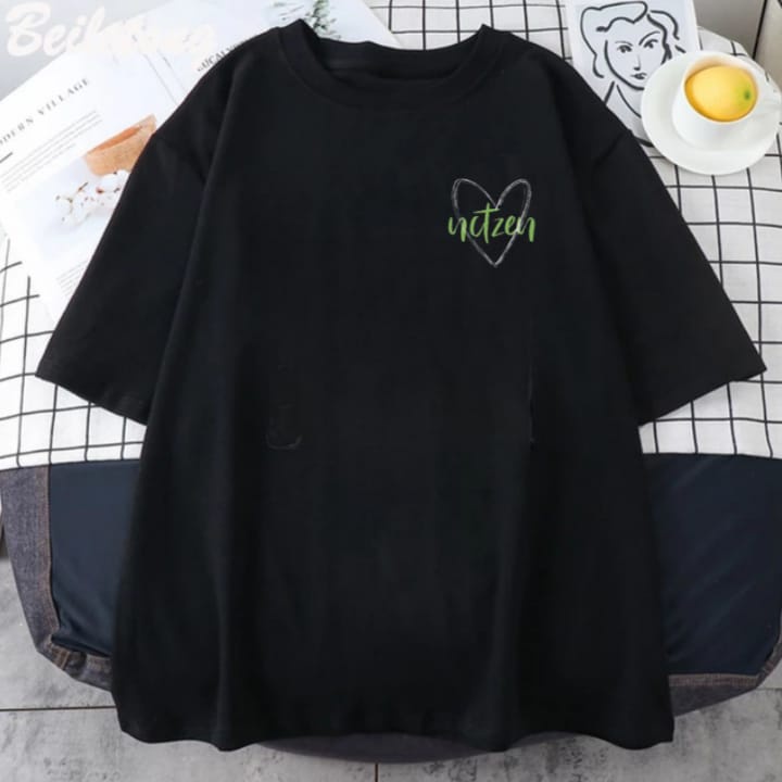 Kaos NCT Zen Hijau Love LOGO Kiri