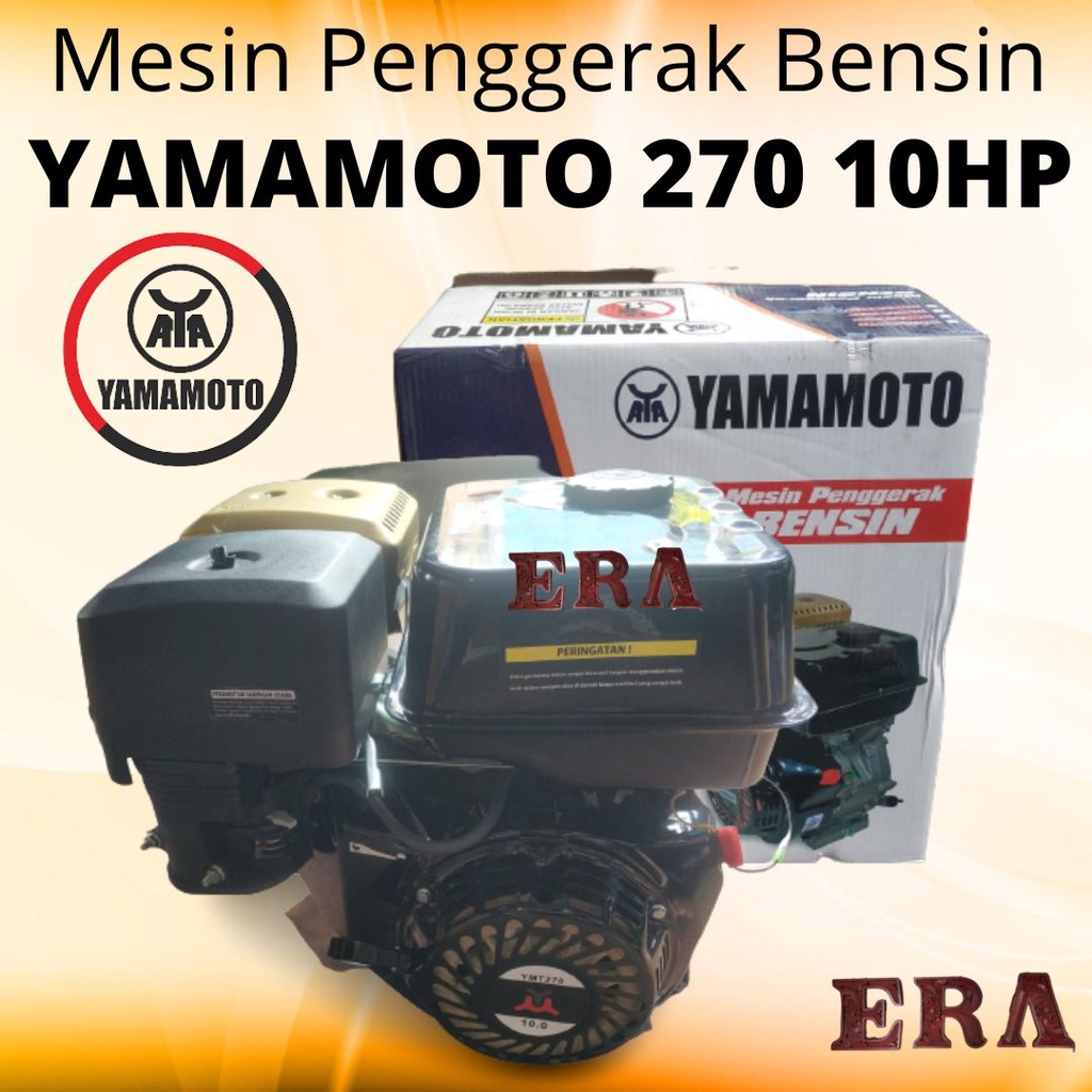 YAMAMOTO - Mesin Penggerak Bensin YMT270 10 HP Gasoline Engine GX 270 10PK