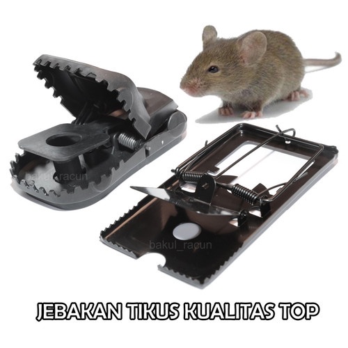 Perangkap Tikus Hitam Jebakan Joni Cat Mouse Trap Premium Quality Alat Penjepit Tikus Jepit Reusable
