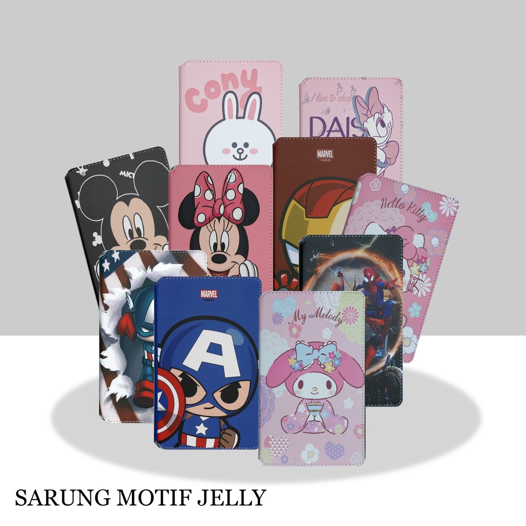 Casing Huawei Matepad 10.4 | Matepad T10S | Matepad SE 10.4 Sarung Jelly Motif Karakter Flip Cover