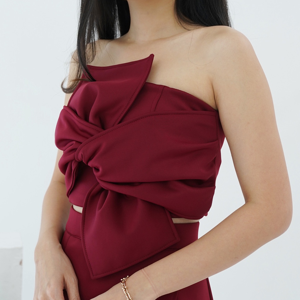 One Set Skirt Clay Setelan Dress Wanita