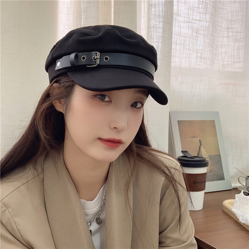 Topi Baret Bahan Wol Gaya Inggris Perancis