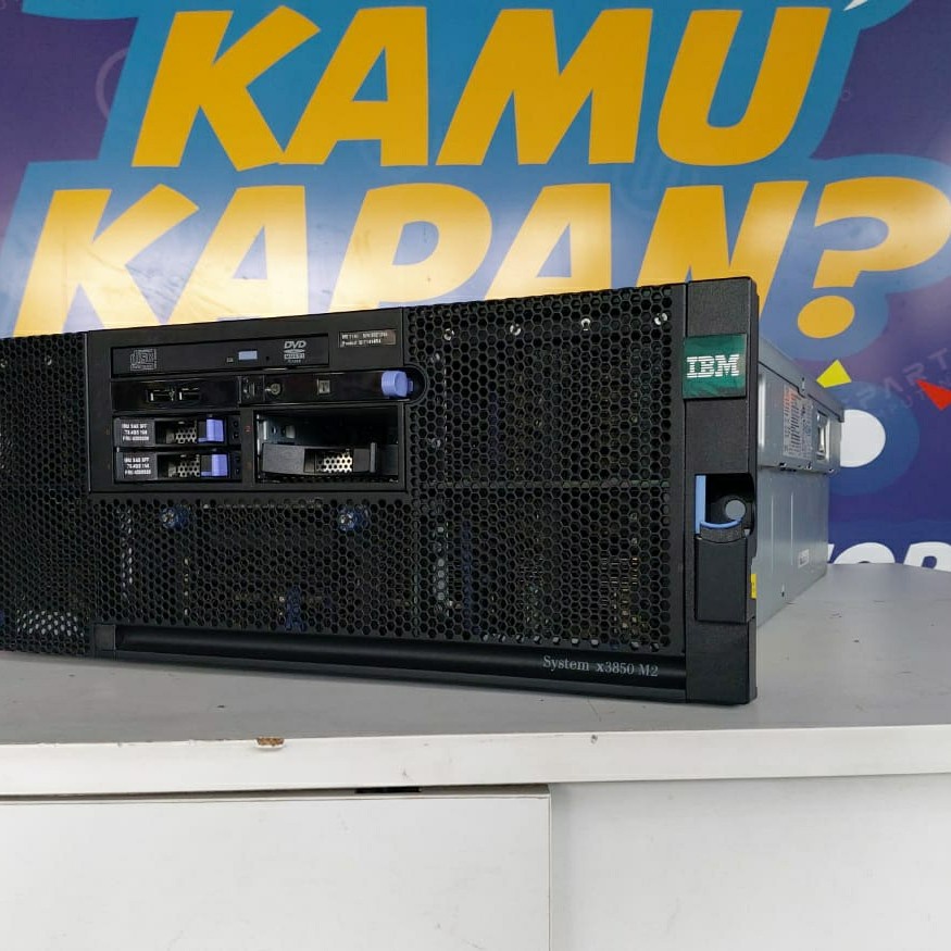 Server Ibm 4u system x3850 M2 Intel xeon x7350 (2prosesor) berkualitas