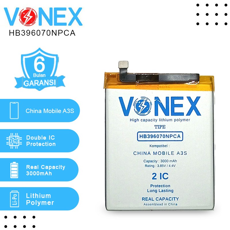 VONEX - HB396070NPCA China Mobile A3S Batre Batrai Baterai