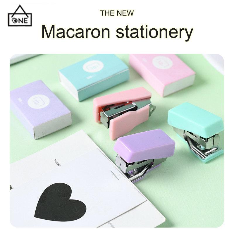 COD❤️stapler staple cute set Stapler Mini Set Staples Perlengkapan Kantor  Mengikat Logam Kreatif-A.one