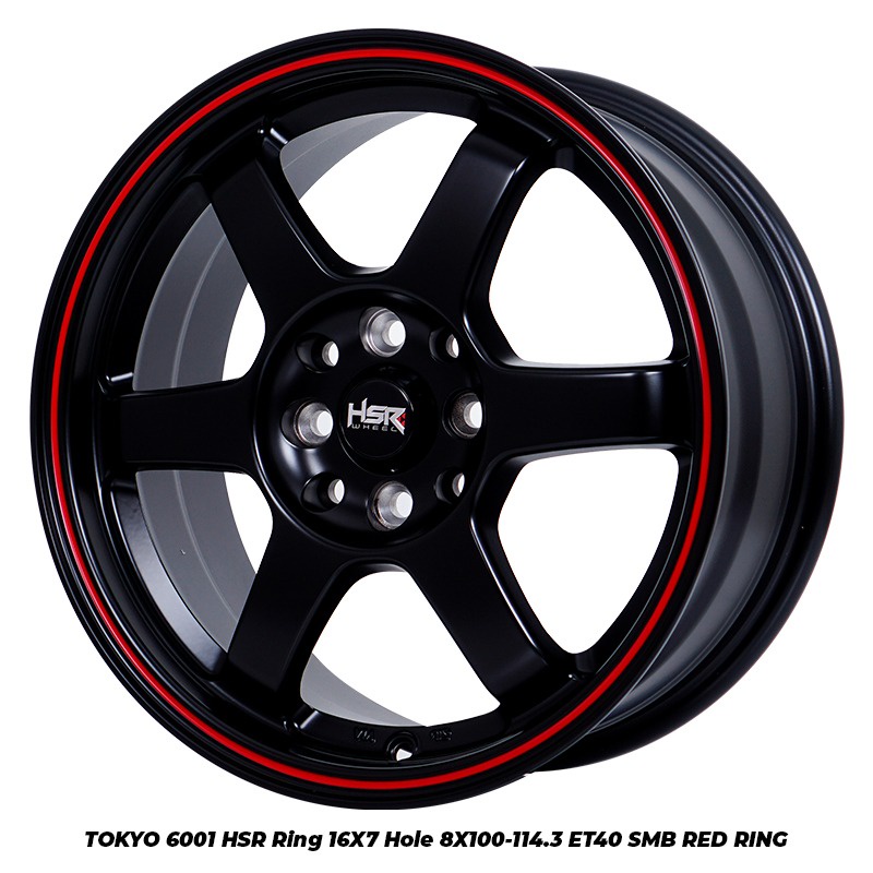 velg mobil murah TOKYO 6001 HSR R16X7 H8X100-114,3 ET40 SMBRR