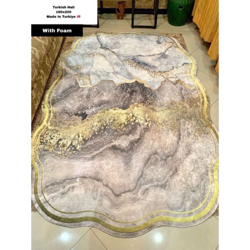 karpet marble gold 160x230cm