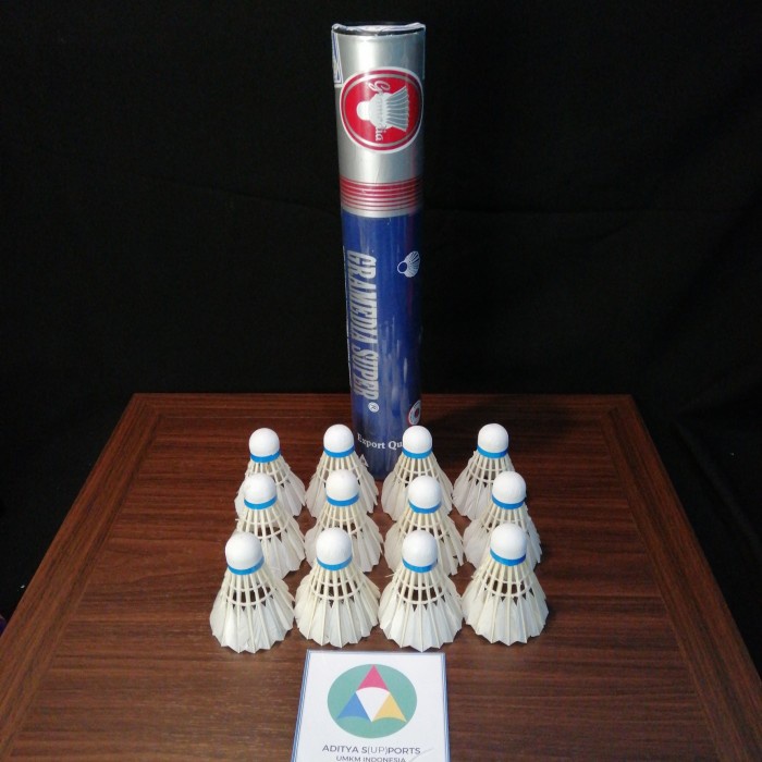 RB Kok Gramedia Super BIRU Shuttlecock Raket Badminton Bulu Tajam Runcing