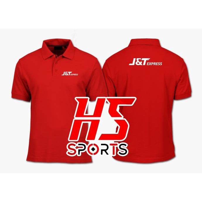 Promo Poloshirt Kaos Kerah Polo J&T Jnt Express Logo Besar Baju Kerah