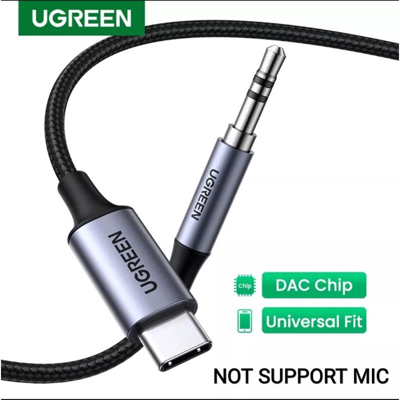 Ugreen Usb C to Aux 3.5mm Audio - Konverter Ugreen Type C to Audio Jack DAC