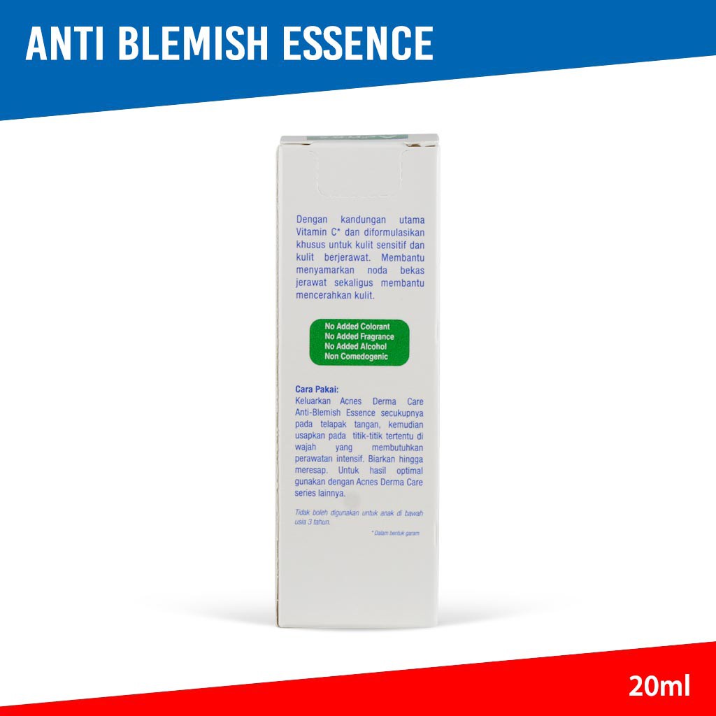 ACNES Derma Care Gentle Cleanser 120gr / Anti Blemish Essence 20ml - Acnes Cleanser/Essence Original BPOM