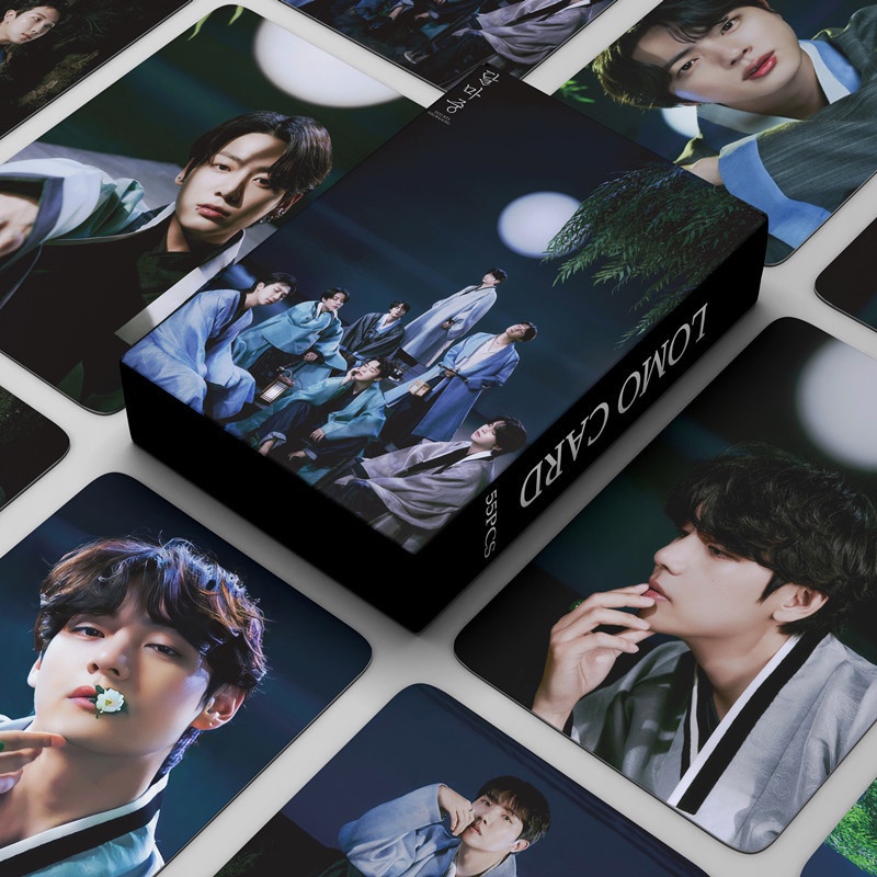 55pcs / box Kartu Foto LOMO BTS 2022 DALMAJUNG Album LOMO