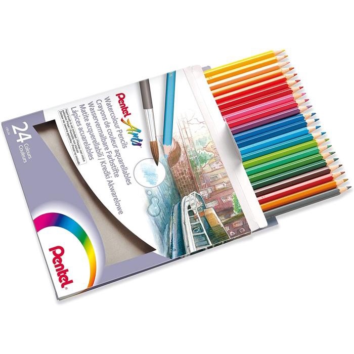 

Pensil Warna Pentel Watercolour 24 Pencils Colour Best Seller