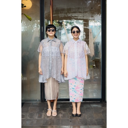 Fala Top | atasan brokat | bridesmaid | tile dot