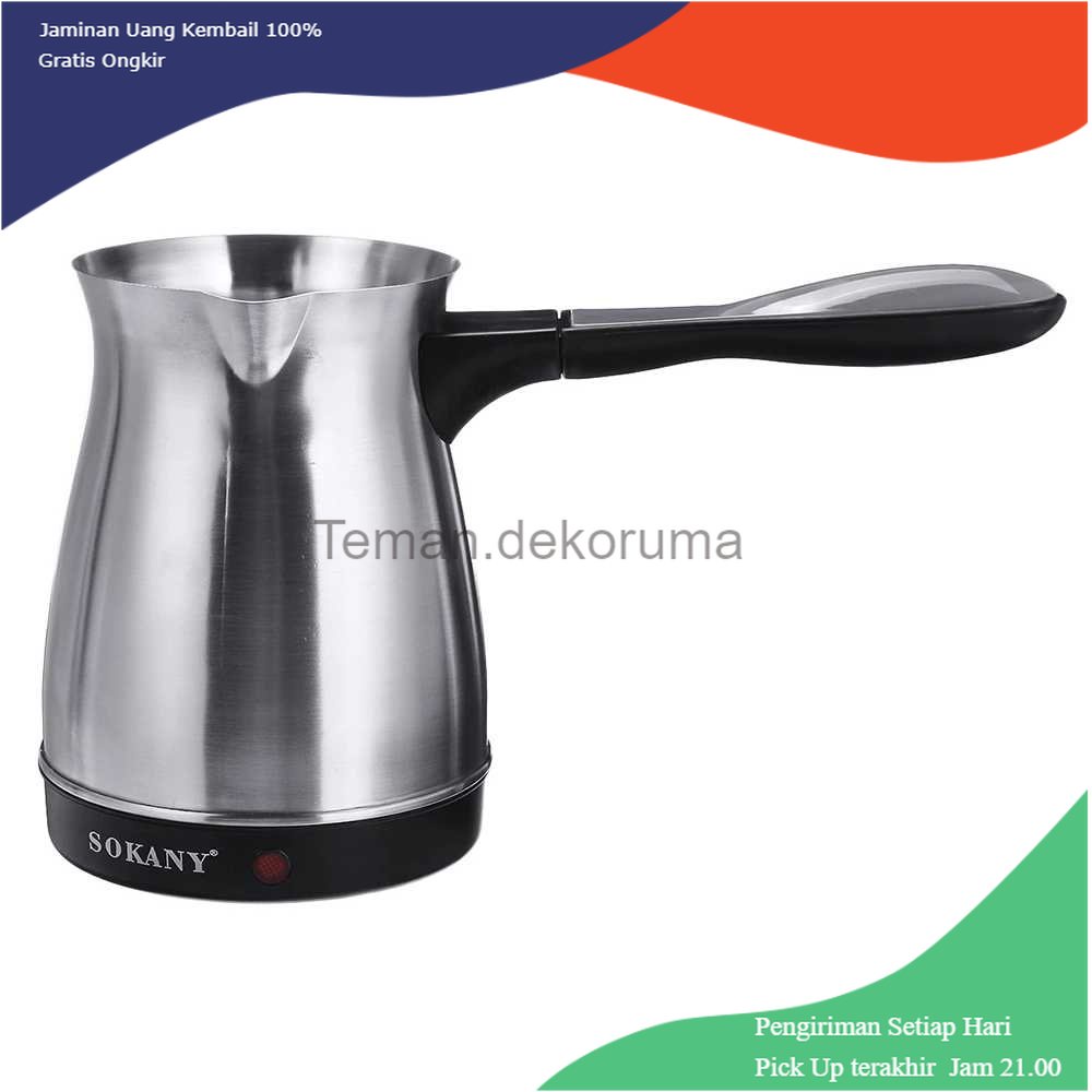 TD - PR SOKANY Teko Pemanas Elektrik Kopi Espresso Turki 600W 500ml - SK-214