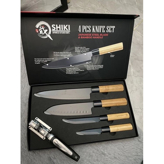Pisau Jepang Set - Shiki - Japanese Steel Original
