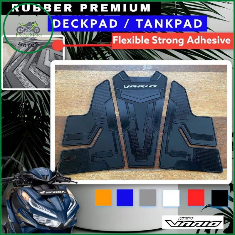 Deckpad Rubber Vario 125 New Stiker Karet Deckpad Vario 125 2018-2022 (proaccmotor)