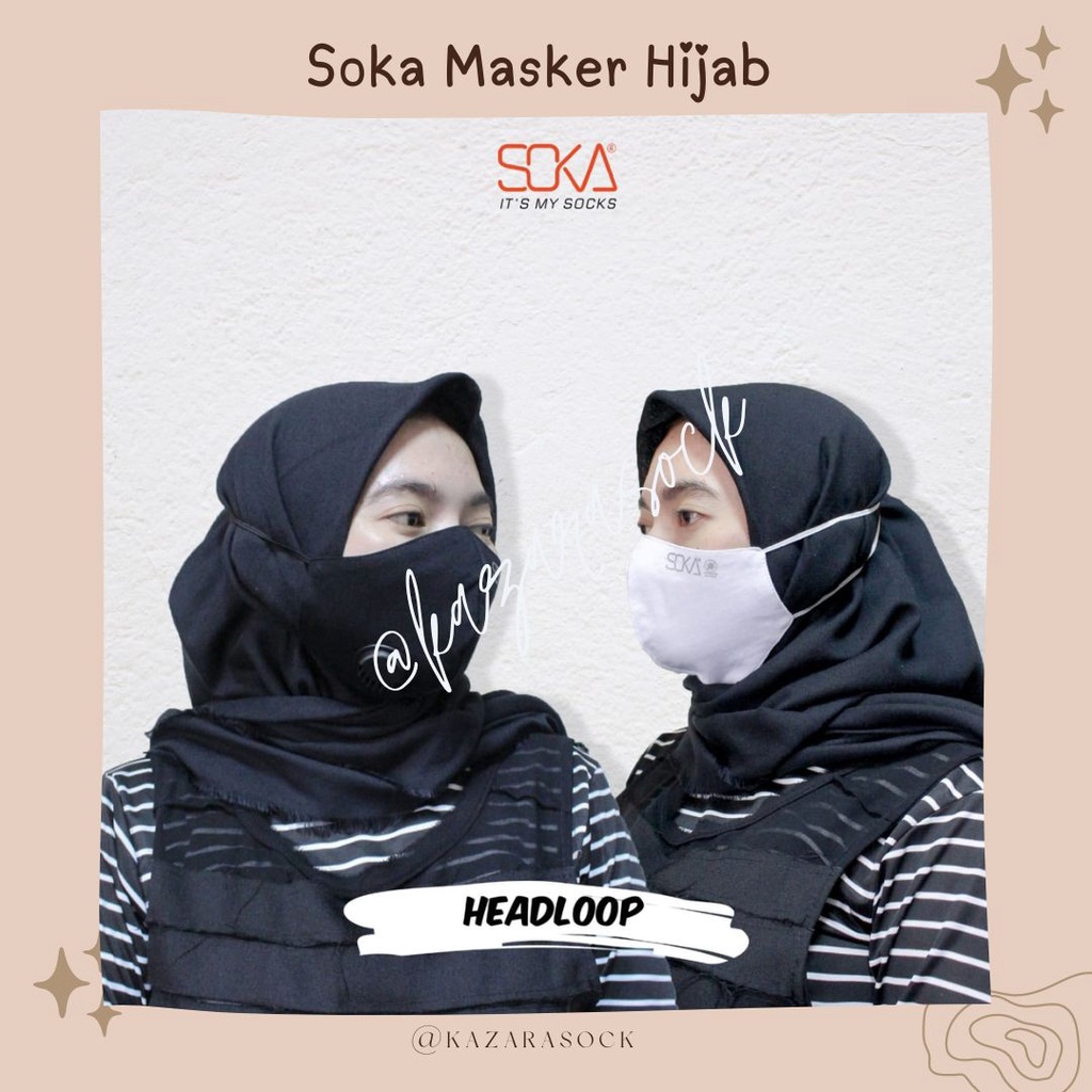 Kazarasock - Masker Duckbill Tebal - Masker Scuba Earloop Soka