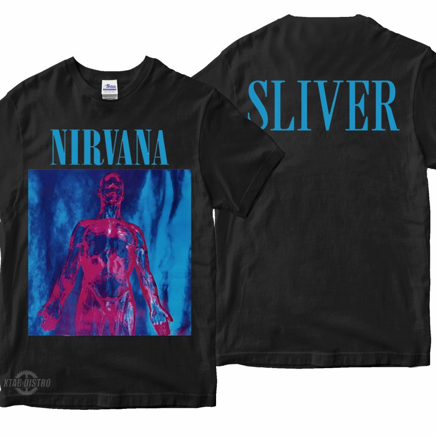 NIRVANA - SLIVER hitam / Premium Tshirt