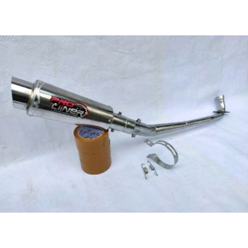 KNALPOT PROLINER RACING TERLARIS BAS EMPUK SUPRA X/SUPRA FIT/SUPRA 110/SUPRA X125