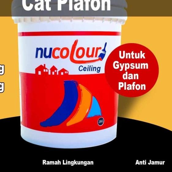 Cat Plafon Nucolour ceiling 5 kg - cat gipsum putih