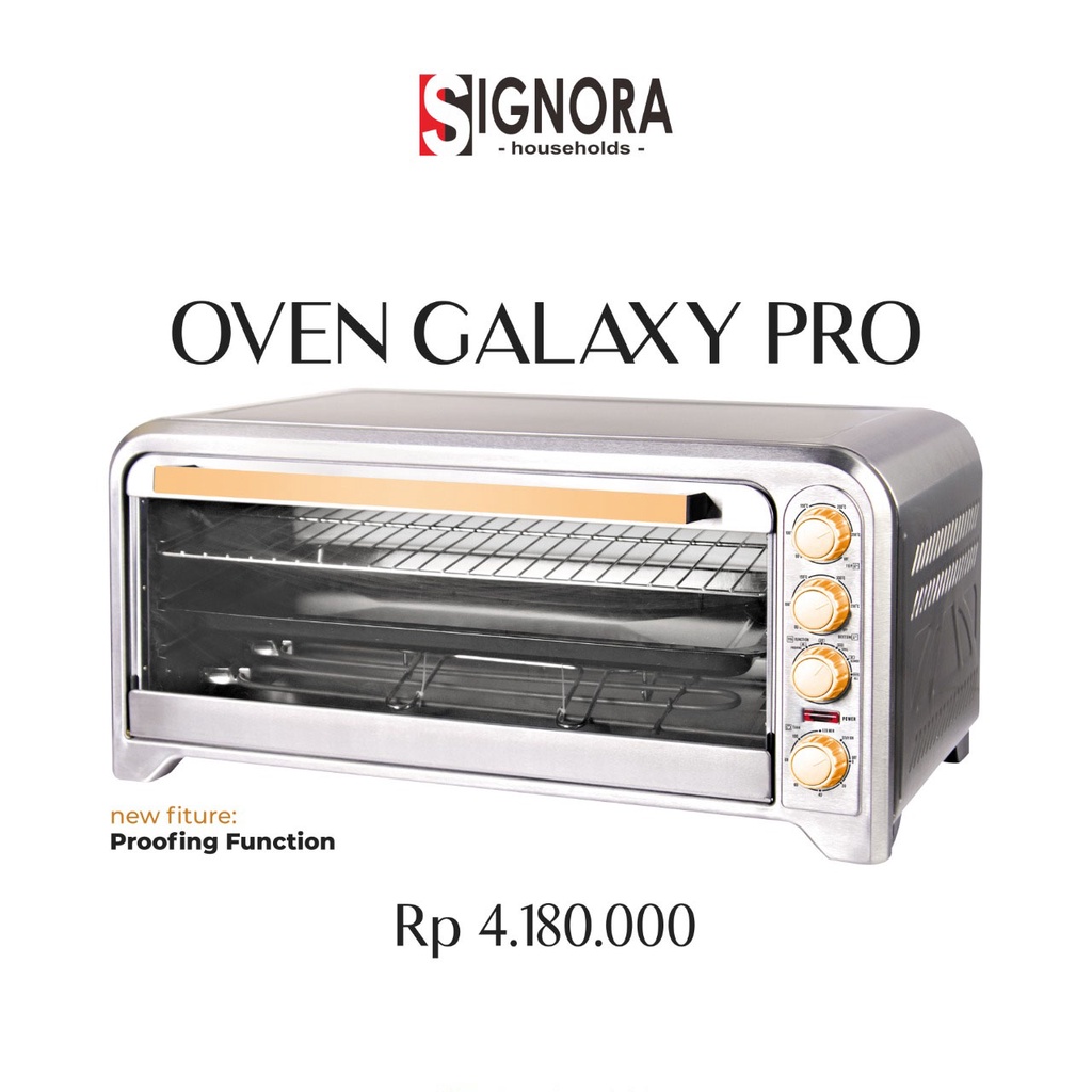 Oven Listrik SIGNORA GALAXY PRO Kapasitas 75 Liter Garansi Resmi