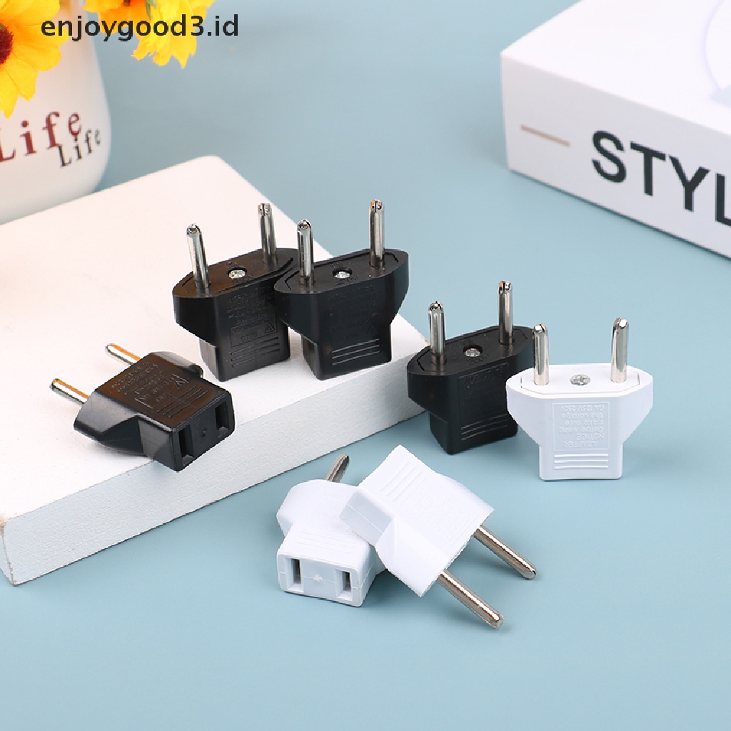 5pcs Adapter Charger AC Power Plug EU Untuk Travel