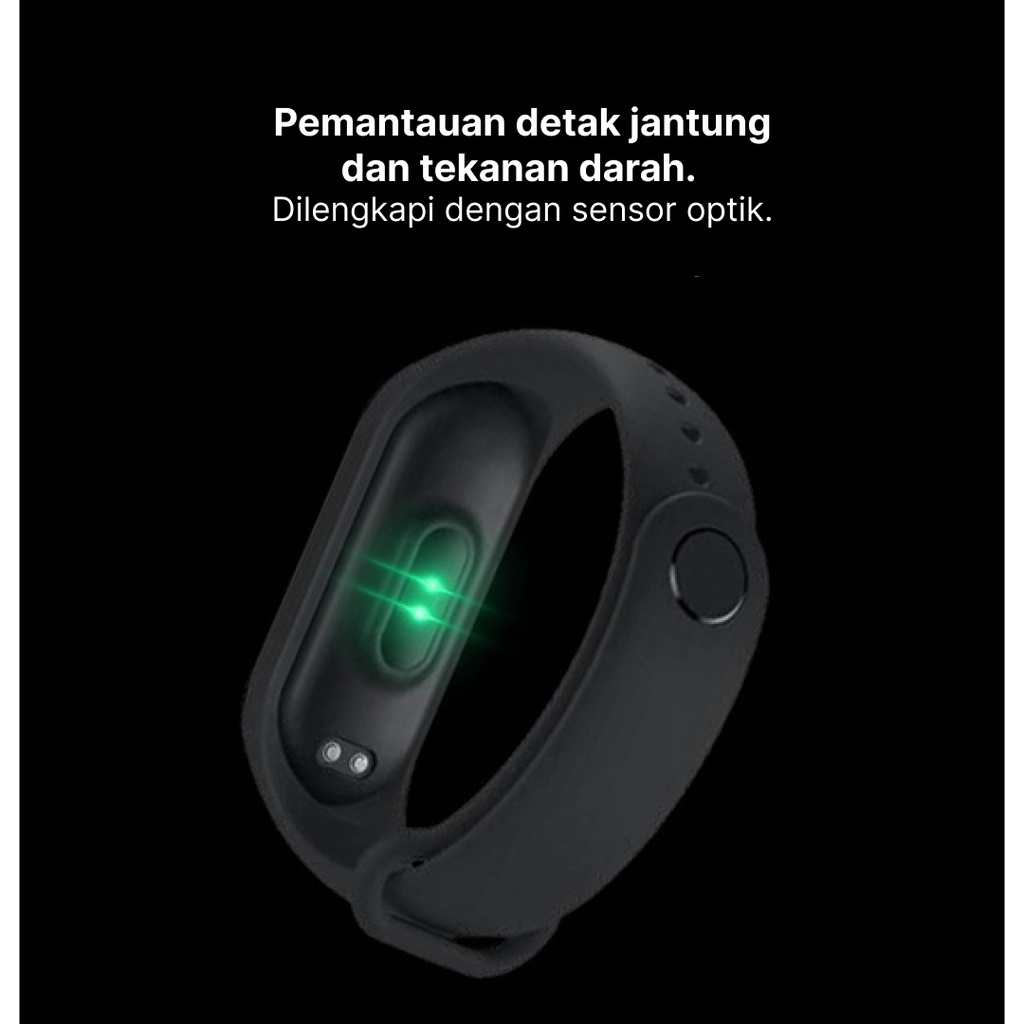 Smart Band M6 Smartwatch Monitor Jantung Tahan Air Bluetooth 4.0