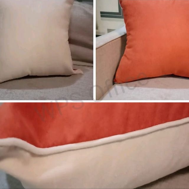 Bantal Sofa 45 x 45 suede semicoat( sarung &amp; Isi bantal)