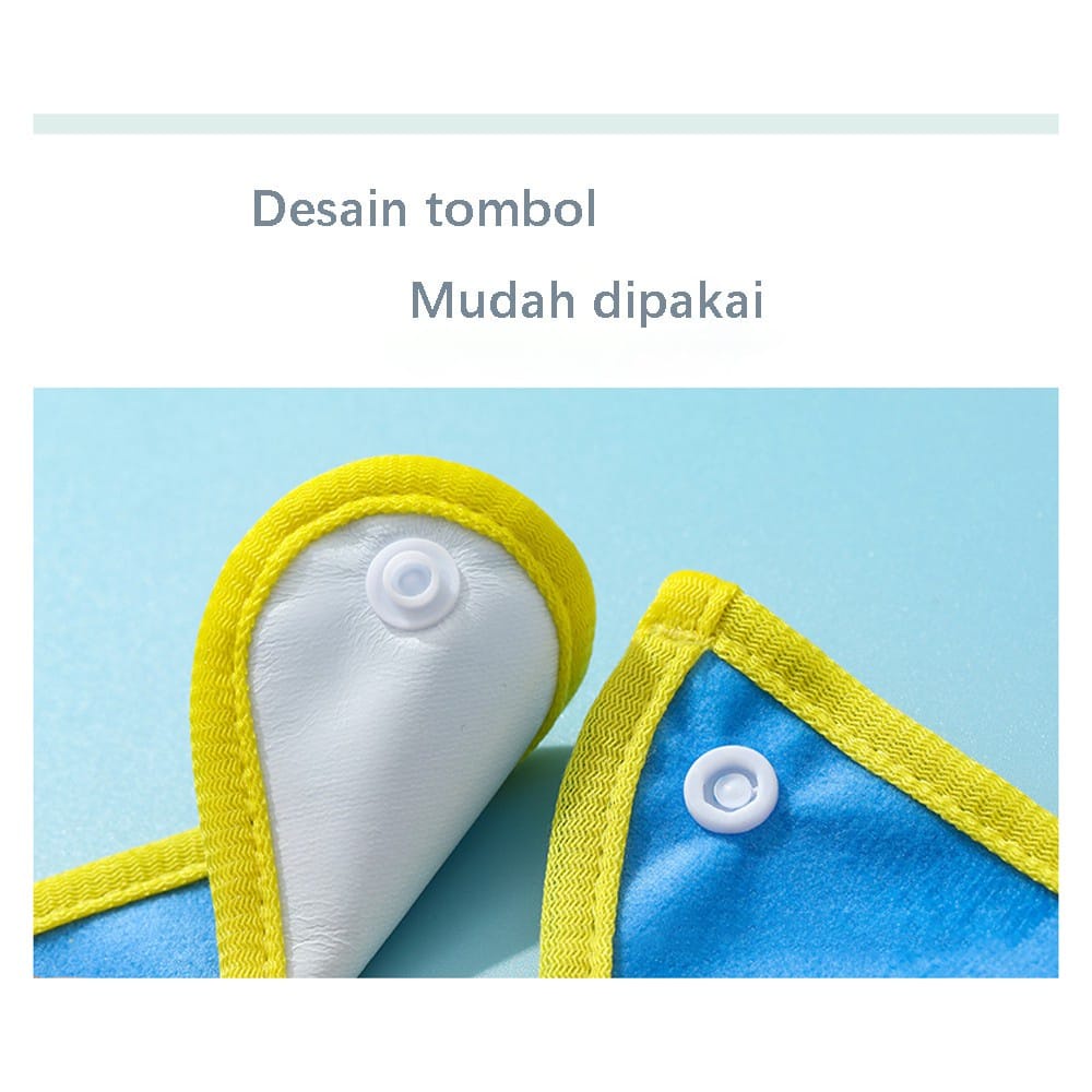 Celemek bayi Slabber Waterproof tahan air kartun bib