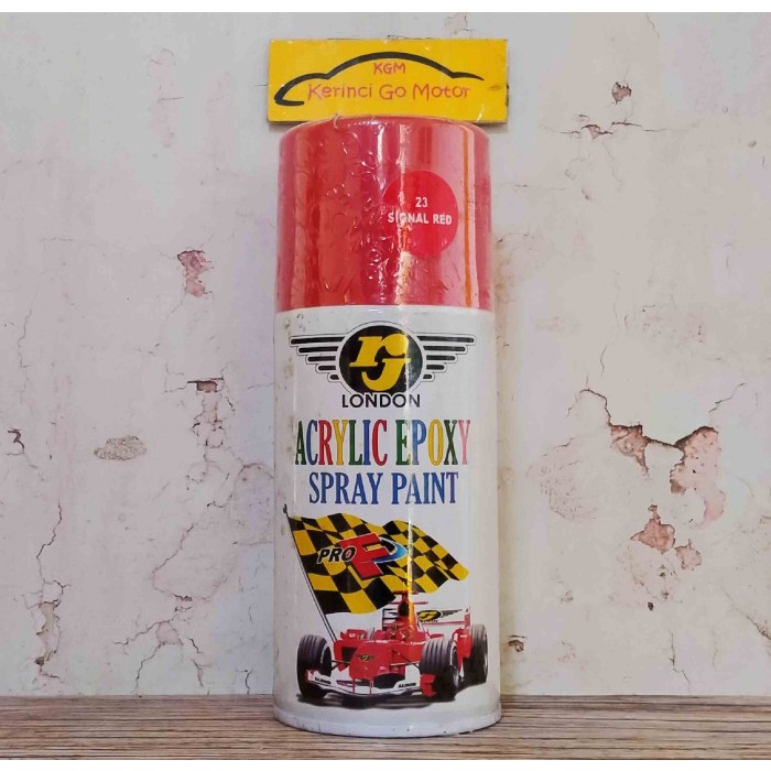 RJ LONDON SPRAY PAINT CAT SEMPROT SIGNAL RED BS3-B23 300cc