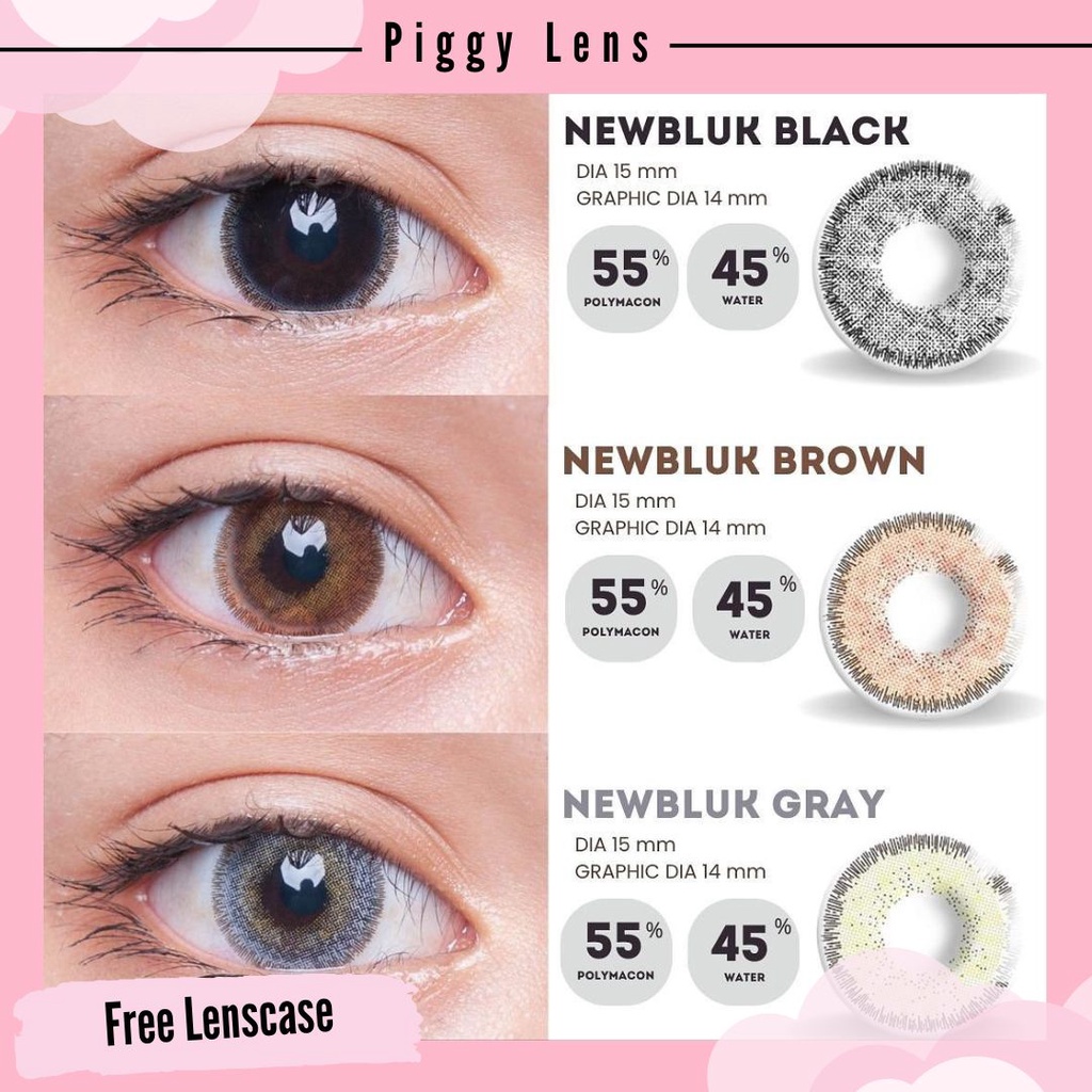 SOFTLENS NEWBLUK DIA 15MM MINUS 3.25 SD 6.00 FREE LENSCASE