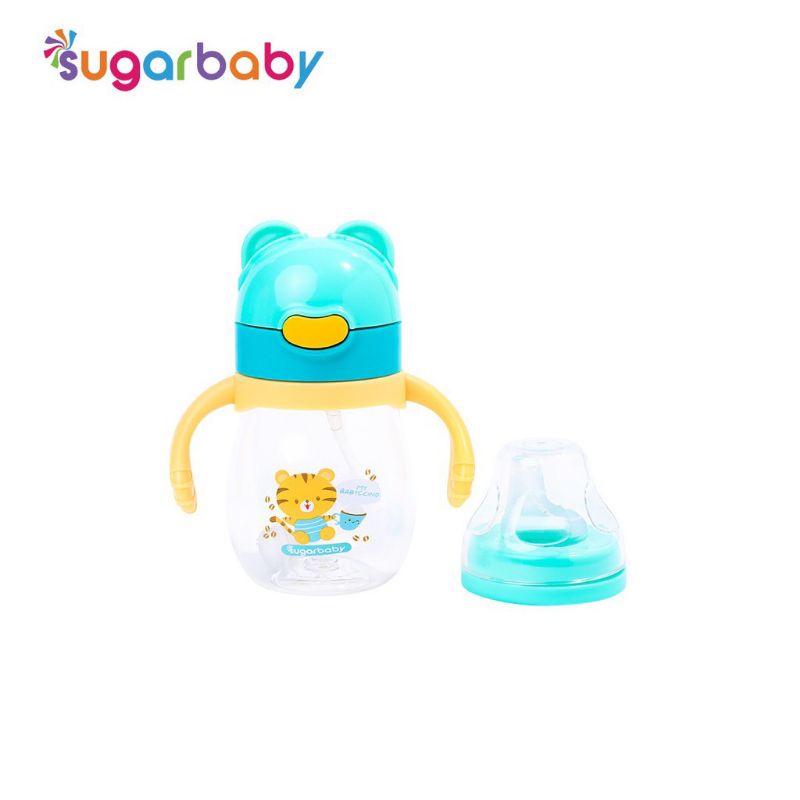 SugarBaby TRITAN Sippy Cup 2in1 (320 ml (Total Vol)/ 270 ml (tanda di botol), 6mo+)