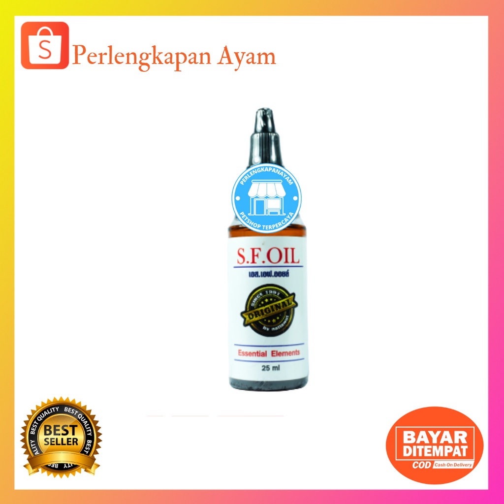 Sf Oil, Obat Pengeras Jalu Dan Paruh Ayam Bangkok