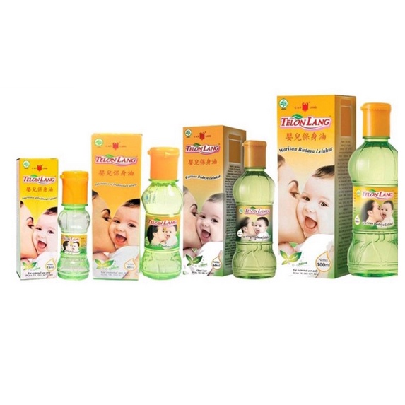 Telon Lang Minyak Telon Plus 30mL 60mL 100mL 150mL Cap Lang Bayi Baby Oil Anti Nyamuk CapLang