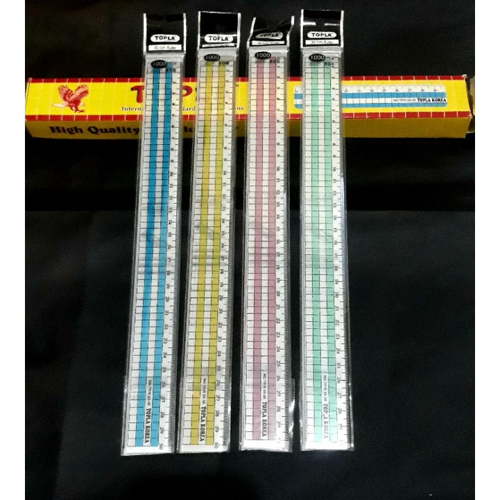 

PENGGARIS 30CM AKCRILIK TOPLA WARNA