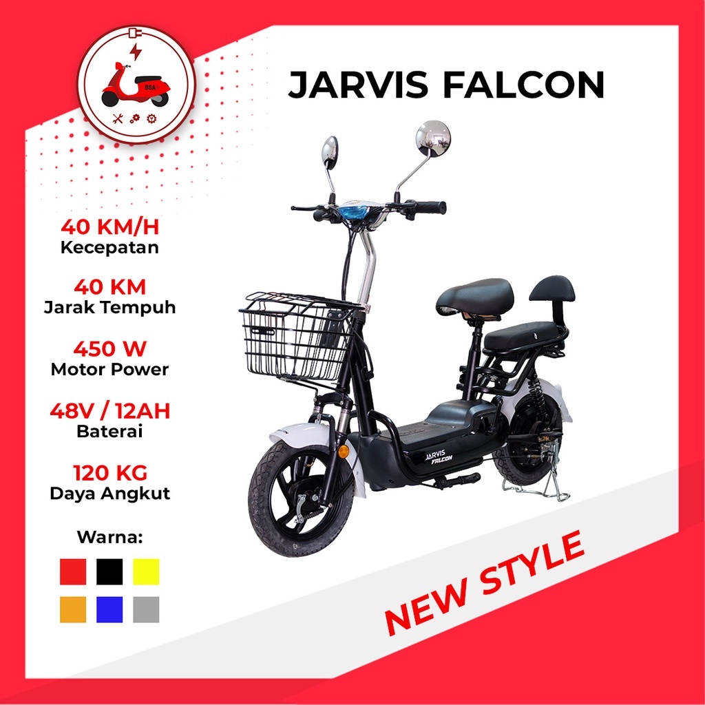 SEPEDA LISTRIK E-BIKE JARVIS FALCON BY FALCON